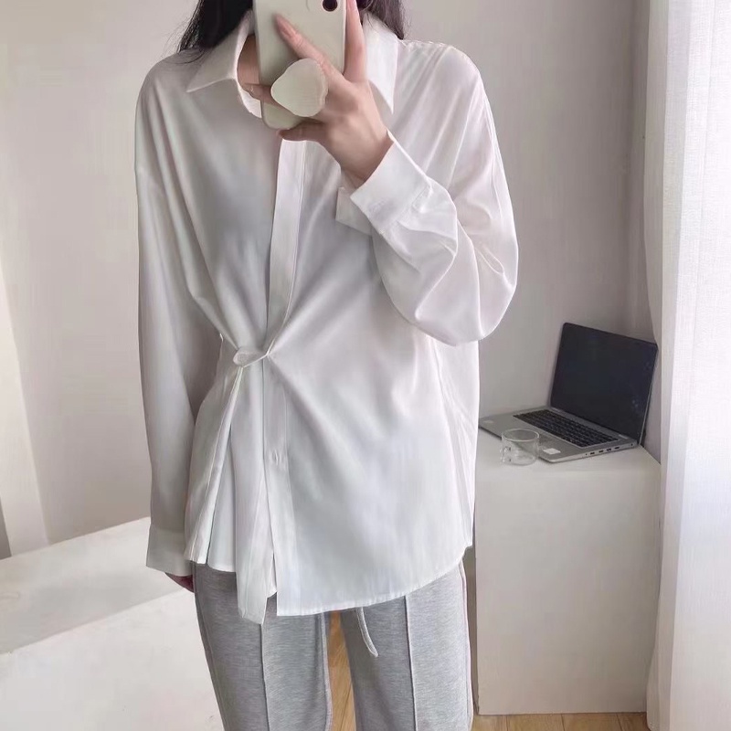 Áo sơ mi nữ kiểu công sở dài tay form rộng hàng Quảng Châu ANDOSA SM26