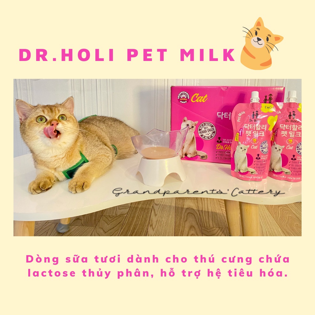 Dr.Holi Pet Milk- Sữa dinh dưỡng cao cấp cho chó mèo Hàn Quốc
