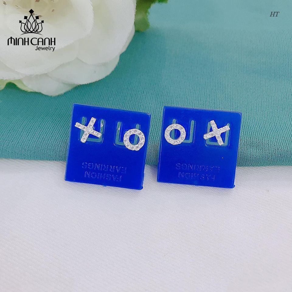 Bông Tai Bạc Chữ X và O - Minh Canh Jewelry
