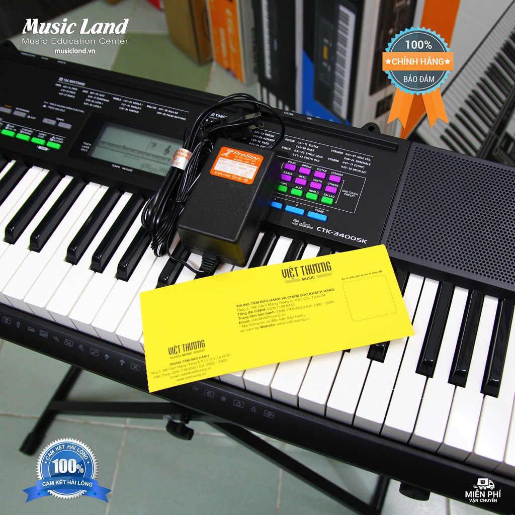 Đàn Organ Casio CTK-3400 - Chính hãng