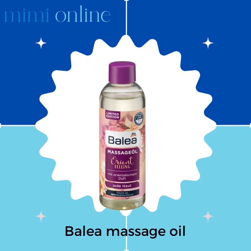 [Có sẵn] DẦU MASSGE DƯỠNG DA BALEA  Orient FEELING 100ml