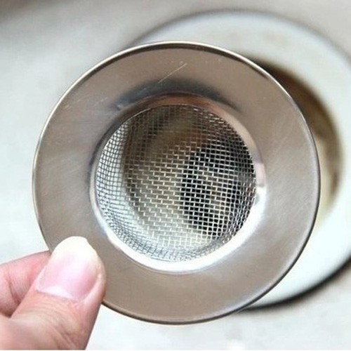 Lưới kim loại lọc rác tiện dụng cho bồn bếp