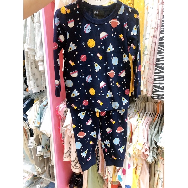 Set 3 bộ pyjama HM auth bé