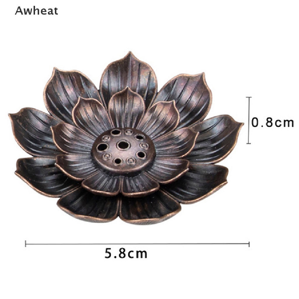 Đế Đốt Trầm Hương Bằng Hợp Kim Hình Hoa Sen