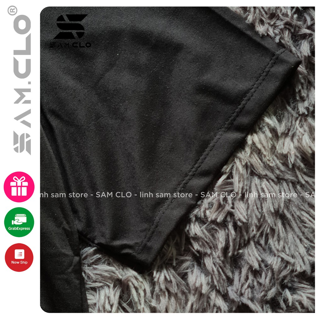 Áo thun tay lỡ SAM CLO freesize nữ phông form rộng Unisex, mặc lớp, nhóm, cặp in hình ĐA GIÁC màu đen chữ nhật | BigBuy360 - bigbuy360.vn