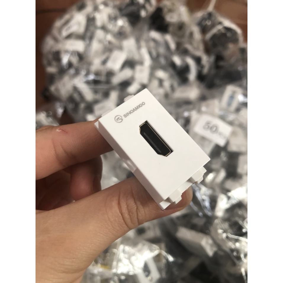 Ổ cắm, nhân HDMI gập 90 độ, âm tường dùng mặt Panasonic