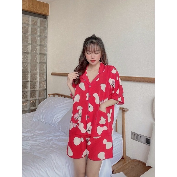 Đồ bộ pijama tay cánh dơi siêu xinh