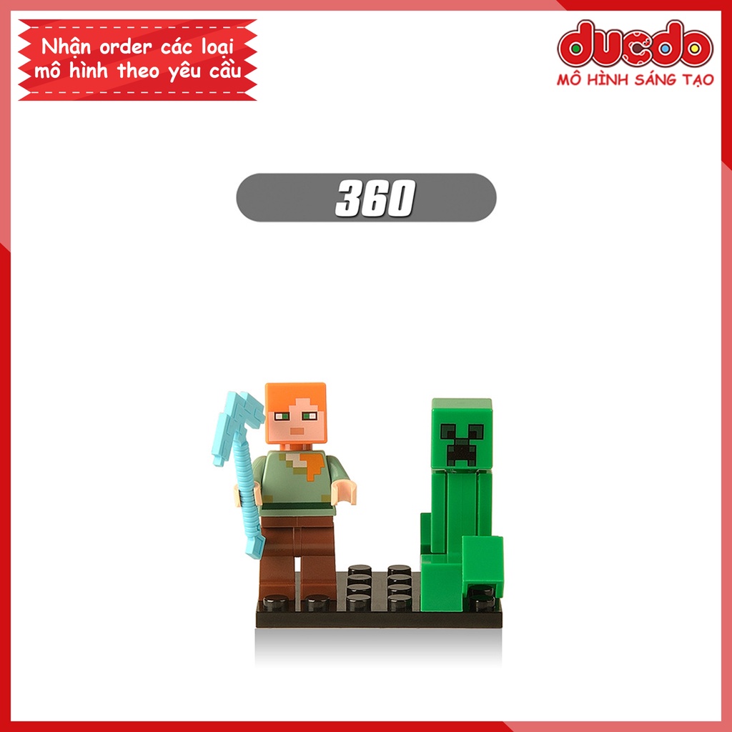 Minifigures các nhân vật Minecraft - Đồ chơi Lắp ghép Xếp hình Mini Mô hình XINH X0127