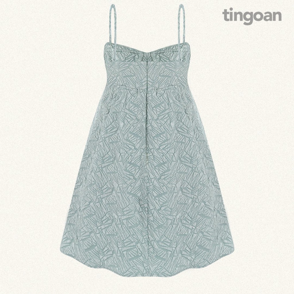 Váy hai dây gấm xanh mint tingoan GONE DRESS/MINT | BigBuy360 - bigbuy360.vn