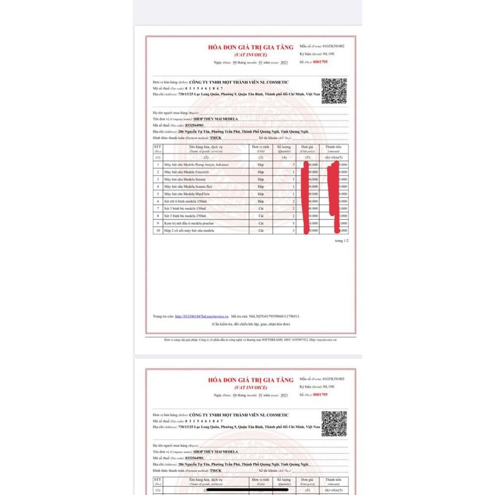 Túi bọc động cơ máy hút sữa Pump hàng chính hãng