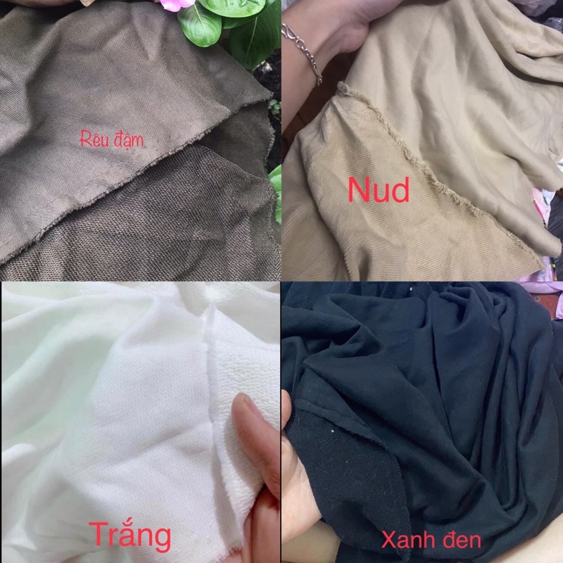 Vải thun da cá 100% Cotton co dãn 2 chiều