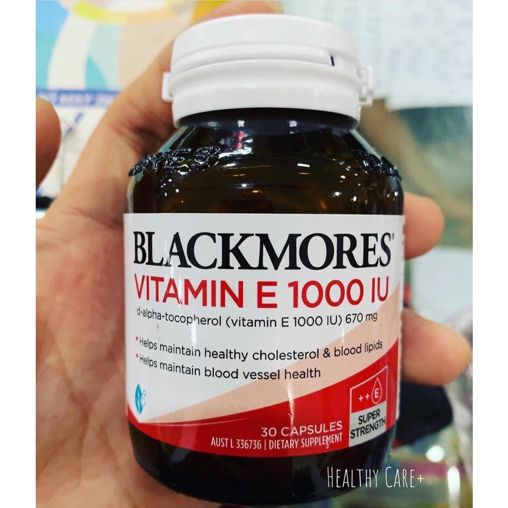Viên Uống Vitamin E  Tự Nhiên Blackmore Natural Vitamin E 1000IU Hỗ Trợ Đẹp Da 30 Viên)