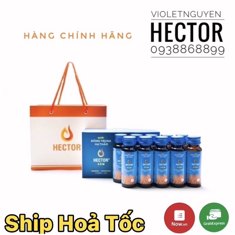 Nước ĐTHT Hector Sâm ( hộp 10 chai)