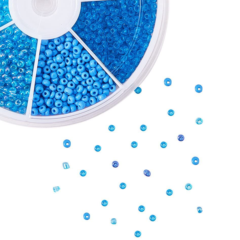 1 Hộp Hạt Tròn Hỗn Hợp Làm Trang Sức