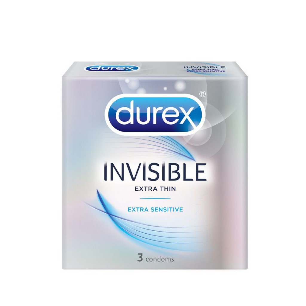 Bao cao su Durex Invisible Extra Thin Extra Sensitive hộp 3 cái