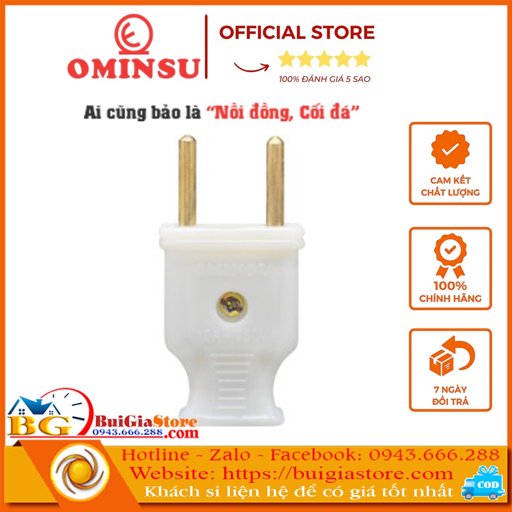 Sỉ 100 cái phích cắm điện Ominsu P17