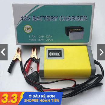 Bộ sạc ắc quy thông minh tự ngắt 12V 2ah - 20ah máy sạc ắc quy xe máy