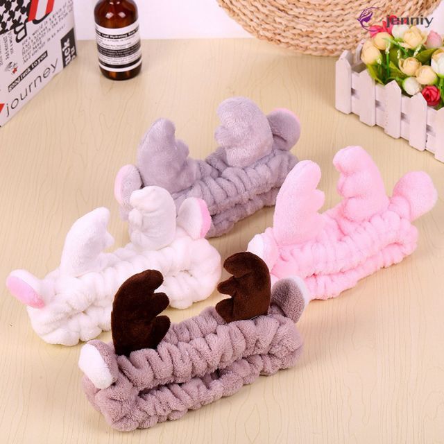 Băng đô rửa mặt sừng hưou dễ thương