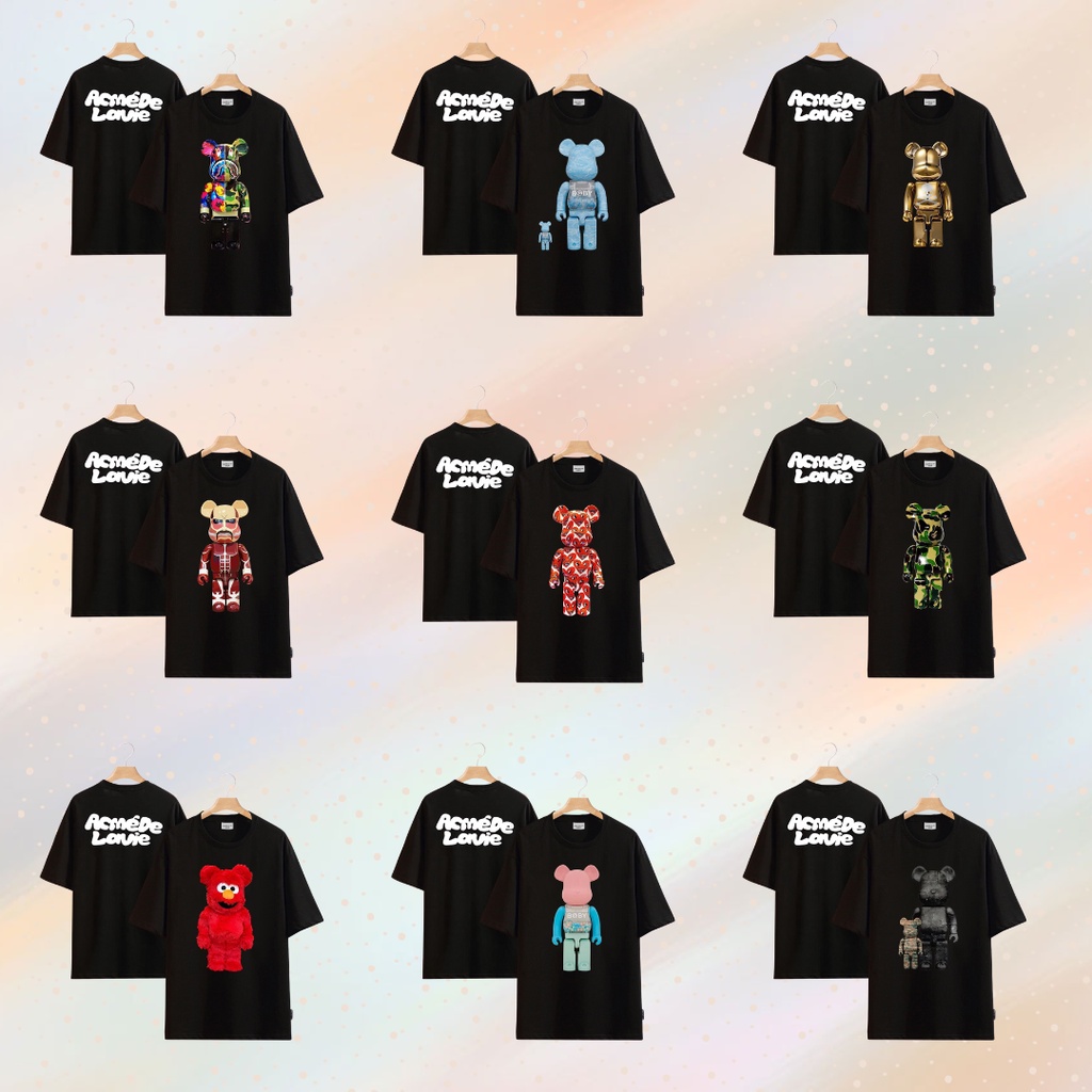 áo thun ADLV Bearbrick nhiều mẫu Unisex nam nữ Tubee shop