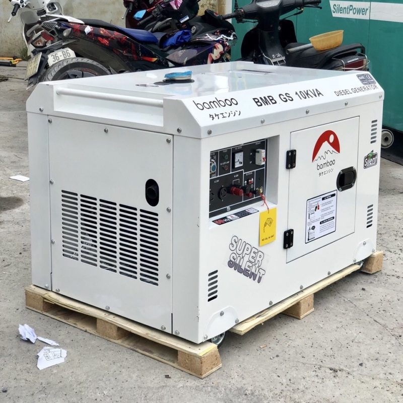 [Chính hãng] [Giá hủy diệt] [Có bảo hành] [FreeShip] Máy Phát Điện Chạy Dầu 10kva Bamboo GS Chống Ồn