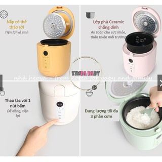 NỒI CƠM ĐIỆN MINI - JENNIFEROOM MACARON HÀN QUỐC