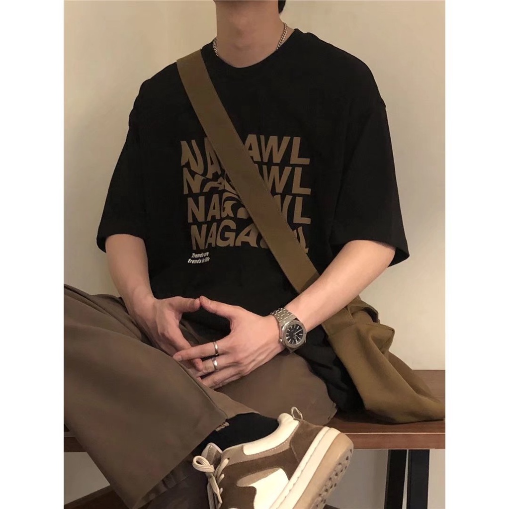 áo thun cotton cổ tròn ngắn tay dáng rộng in chữ đơn giản thời trang unisex bông áo thun trắng nam tay ngắn hàn quốc  bigsize áo phông nam in hình  basic áo thun nam đẹp fashion