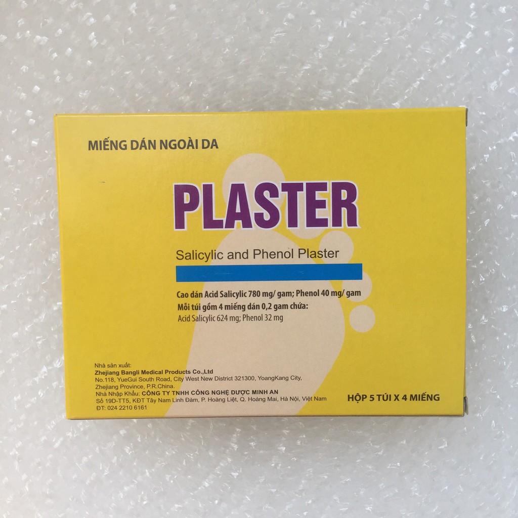 Miếng dán mụn cóc PLASTER, sản phẩm dành cho người bị mụn cóc, mụn mắt các chân, dễ sử dụng và không tái phát