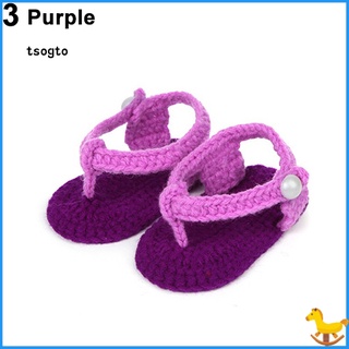 Giày cotton đan len dễ thương cho bé gái sơ sinh