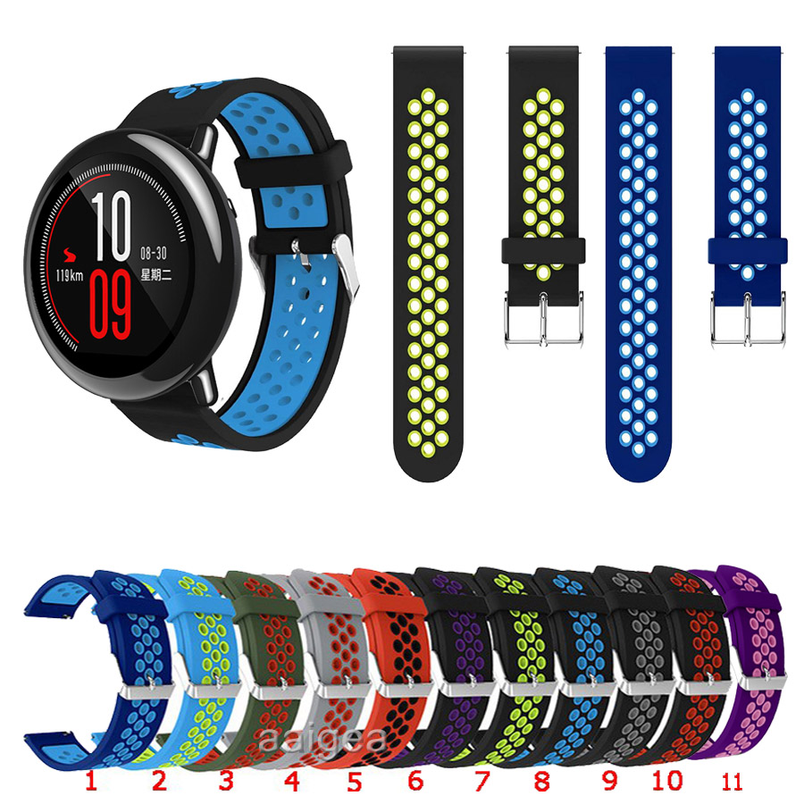 Dây Đeo Silicon Cho Đồng Hồ Thông Minh Huami Amazfit PACE / Stratos 2 2S 3 / GTR 47mm / GTR2