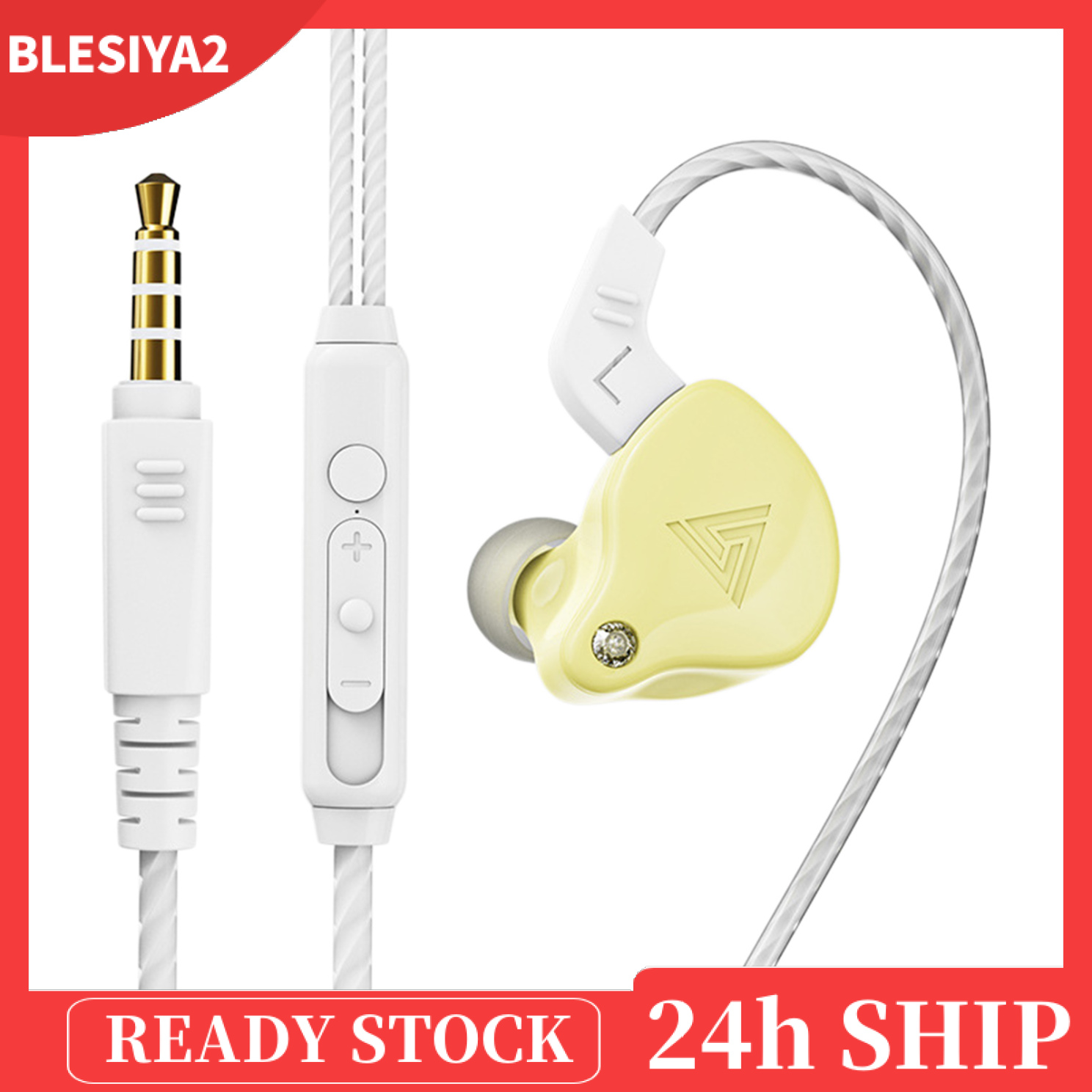 [BLESIYA2]Earphones Wired Earbuds Enhanced HiFi Stereo Sound Noise Isolating 3.5mm Headphone in Ear with Microphone Clearer Calls, Lightweight