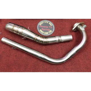[HOẢ TỐC HCM] Cổ pô inox 2 khúc gắn pô lon cổ 32mmx họng 51mm cho GSX 150