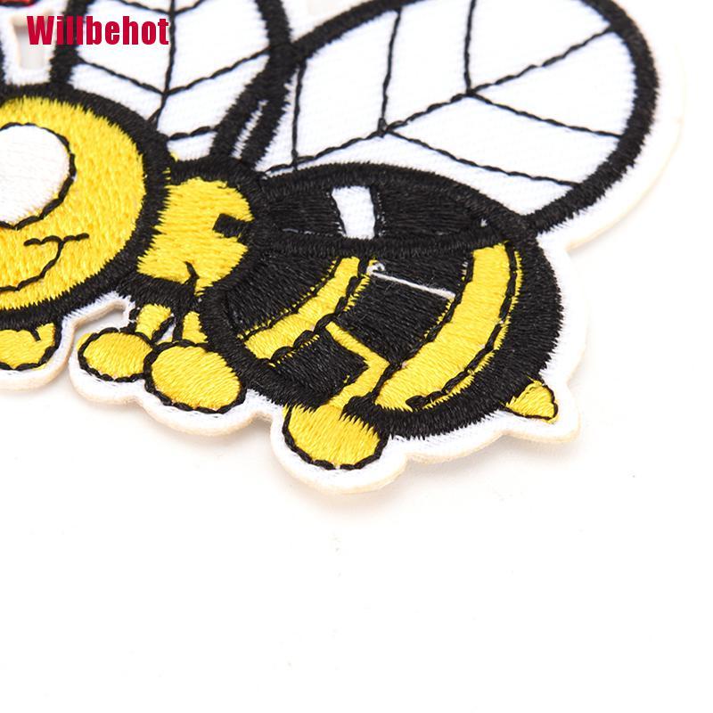 Miếng Vải Thêu Trang Trí Quần Áo Hình Con Ong Xinh Xắn