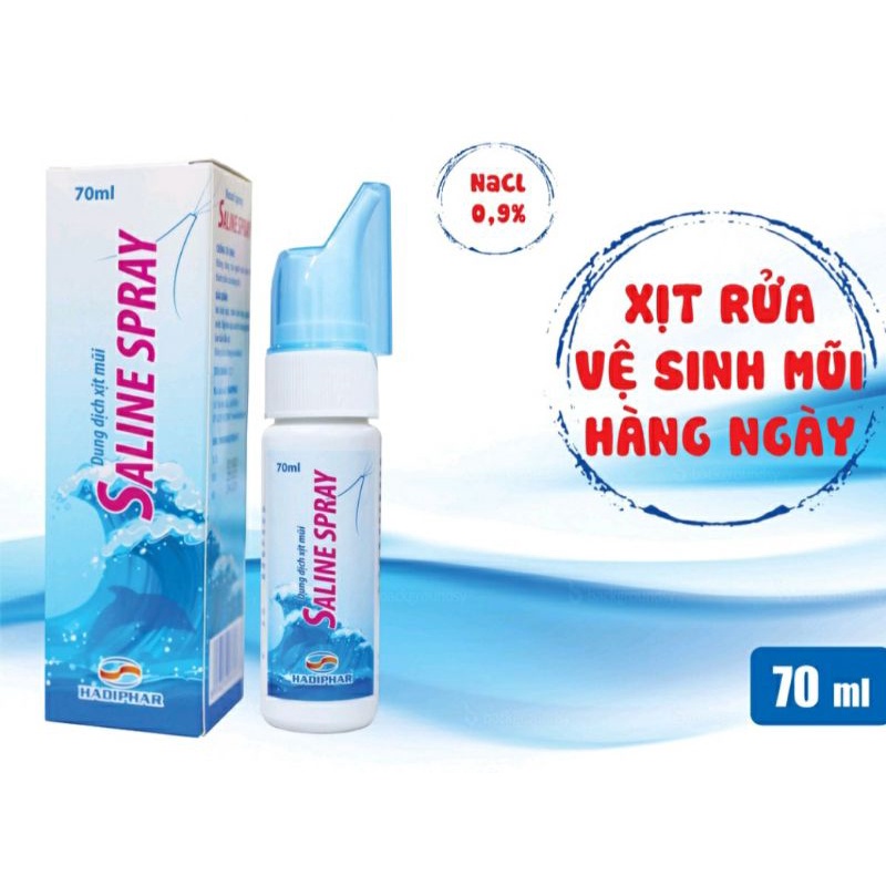 ✅ DUNG DỊCH XỊT MŨI CHO BÉ SALINE 70ML