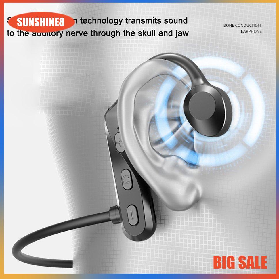 【SUN】Bone Conduction Wireless Headset Wireless Waterproof Ear-mounted Headphones