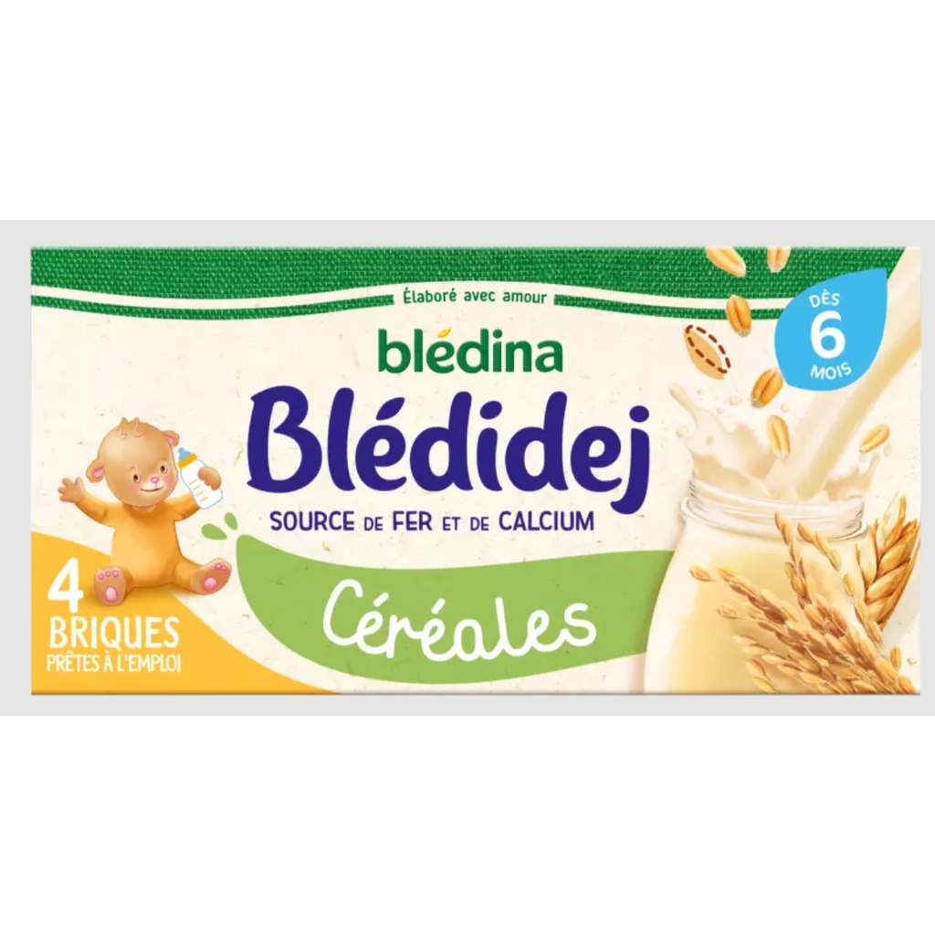 Sữa nước Bledina hàng air Pháp 100% date mới nhất lốc 4 hộp 250ml