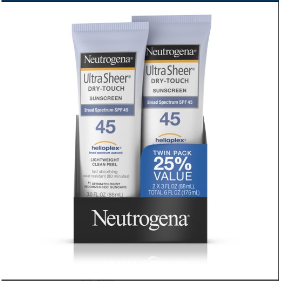 Kem chống nắng Neutrogena Ultra Sheer Dry Touch Sunscreen SPF 45 88ml