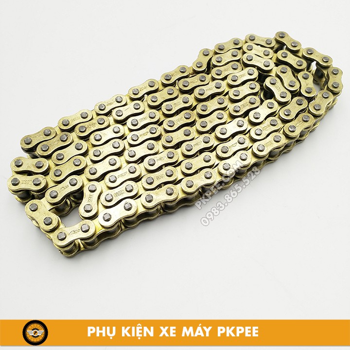 Sên Tải Vàng ATE Racing Có Phốt Cao Su 130 Mắt 5Ly, 7Ly, 9Ly