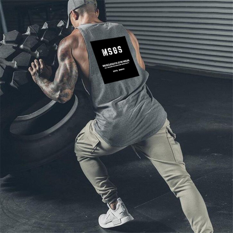 Áo thun sát nách form rộng phong cách năng động trẻ trung dành cho nam