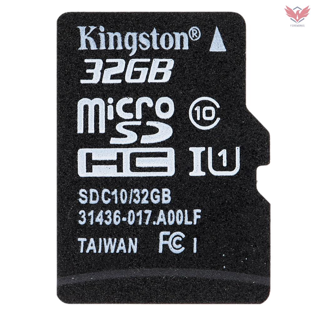 Kingston Class 10 8GB 16GB 32GB 64GB MicroSD TF Flash Memory Card 48MB/s Maximal Speed with Card Adapter