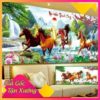 Tranh Đính Đá MÃ ĐÁO THÀNH CÔNG (ĐÁ ABC CAO CẤP)