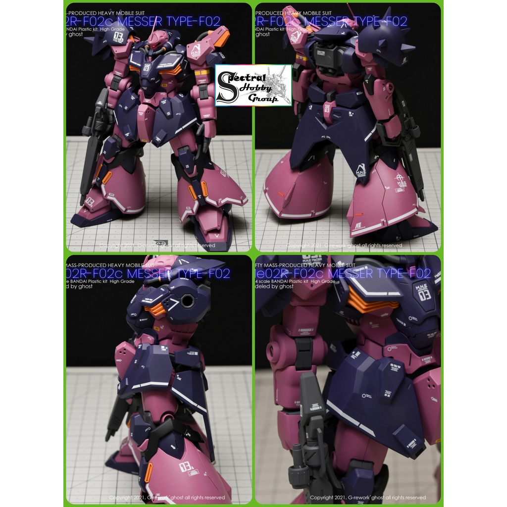 Decal nước dán mô hình HG Messer Type F01 02 HGUC Water sticker