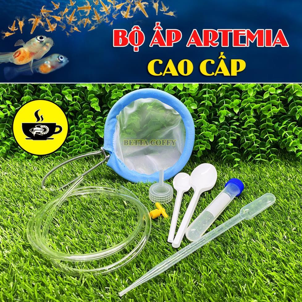Bộ ấp Artemia Cao Cấp 🦐 Tặng ống trữ Artemia 15ml  BETTA COFFY ☕️