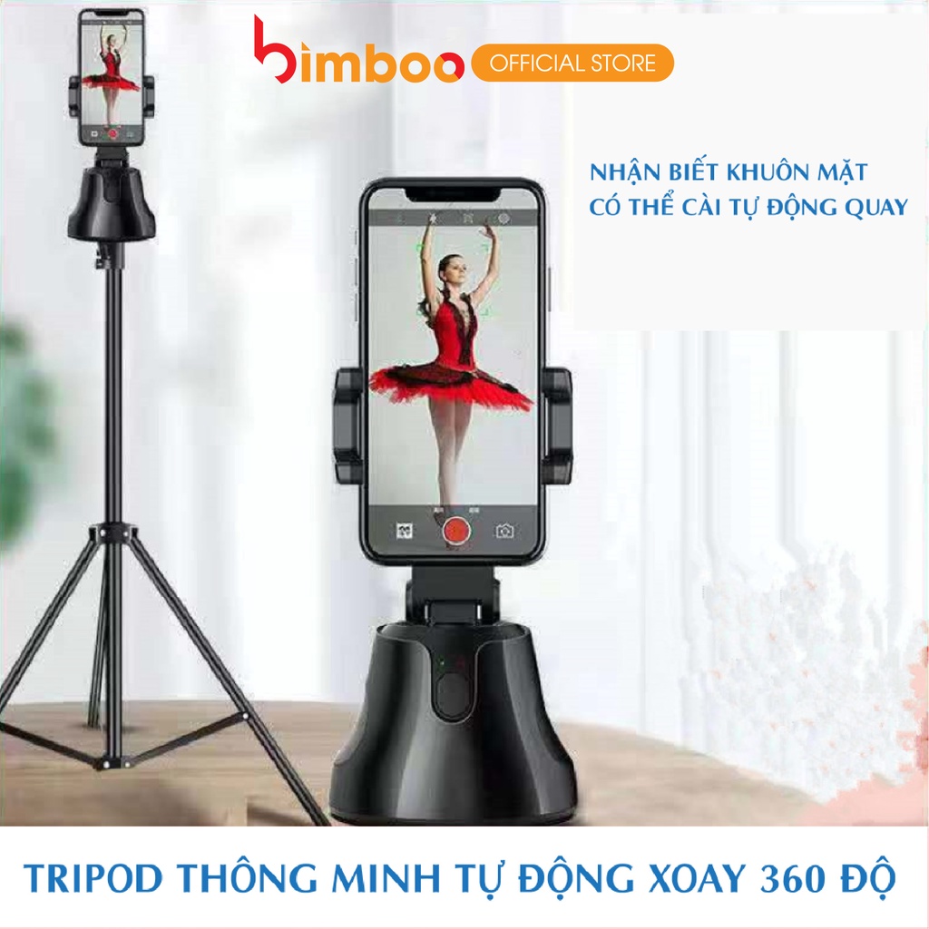 Giá Đỡ Điện Thoại 3 Chân Tự Động, Tripod Điện Thoại 3 Chân Tự Di Chuyển Theo Khung Hình