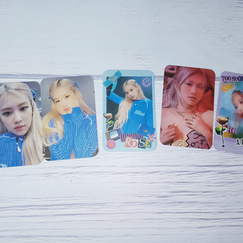 Set 5 Thẻ Hình Rosé Nhóm Nhạc Blackpink 2021