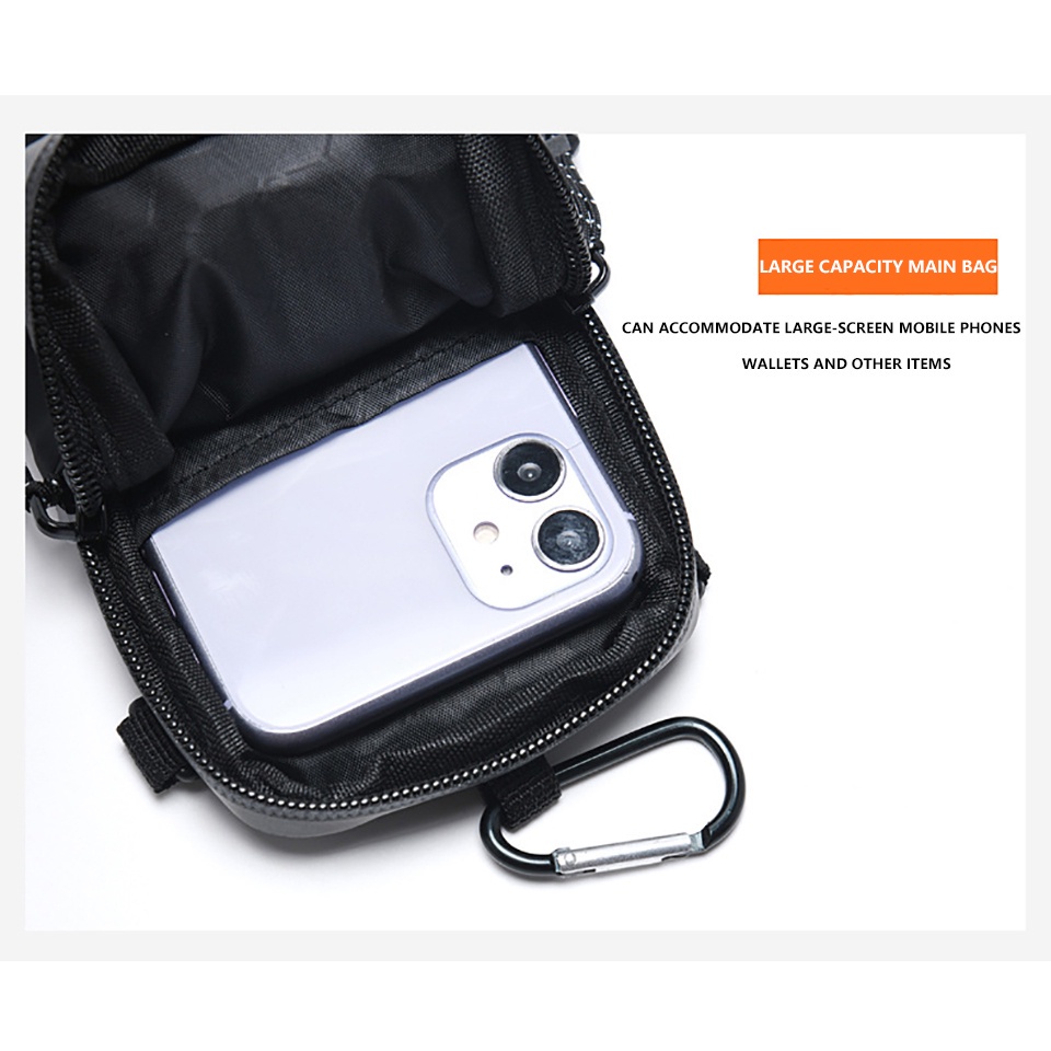 Túi đựng điện thoại đeo bắp tay màu phản quang chống thấm nước hỗ trợ chơi thể thao/ chạy bộ