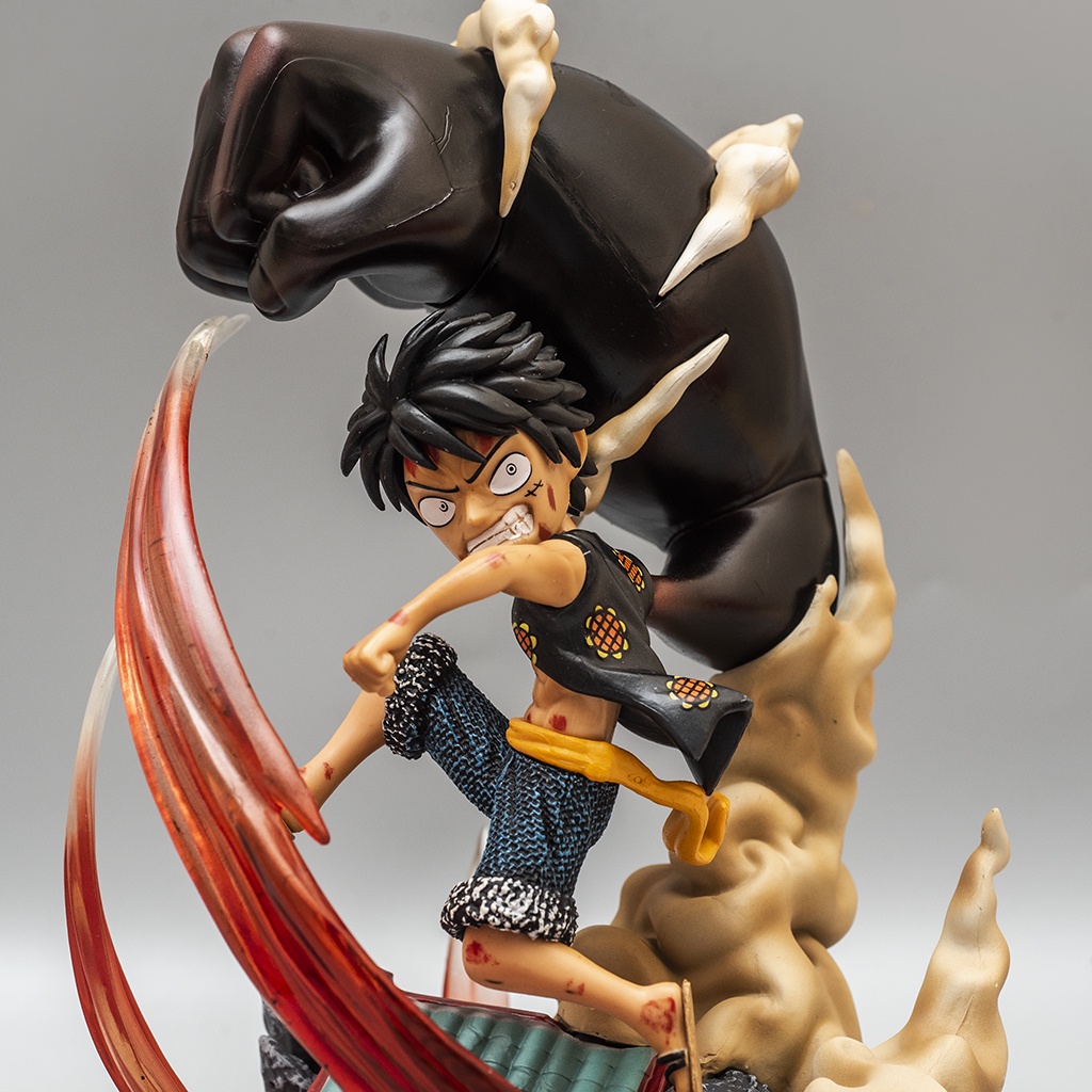Mô hình One Piece Luffy Gear 3 cao 23cm LF09 - Mô hình trang trí One Piece Luffy Mũ Rơm Haki Shop