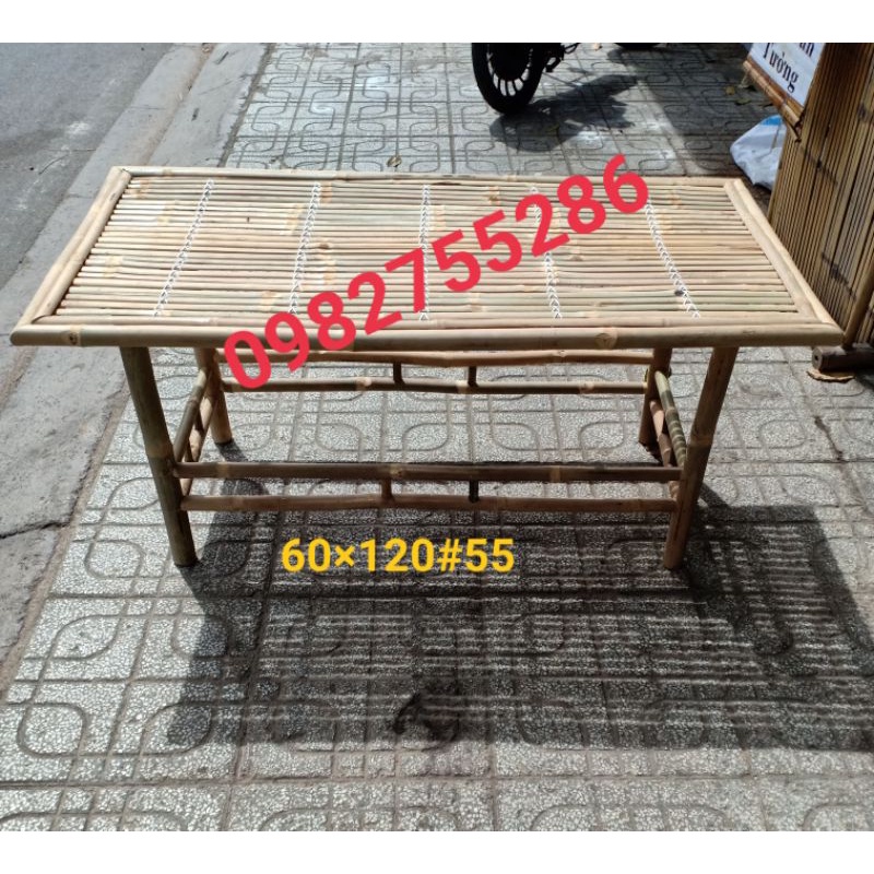 Bàn tre 1,2m chân cố định