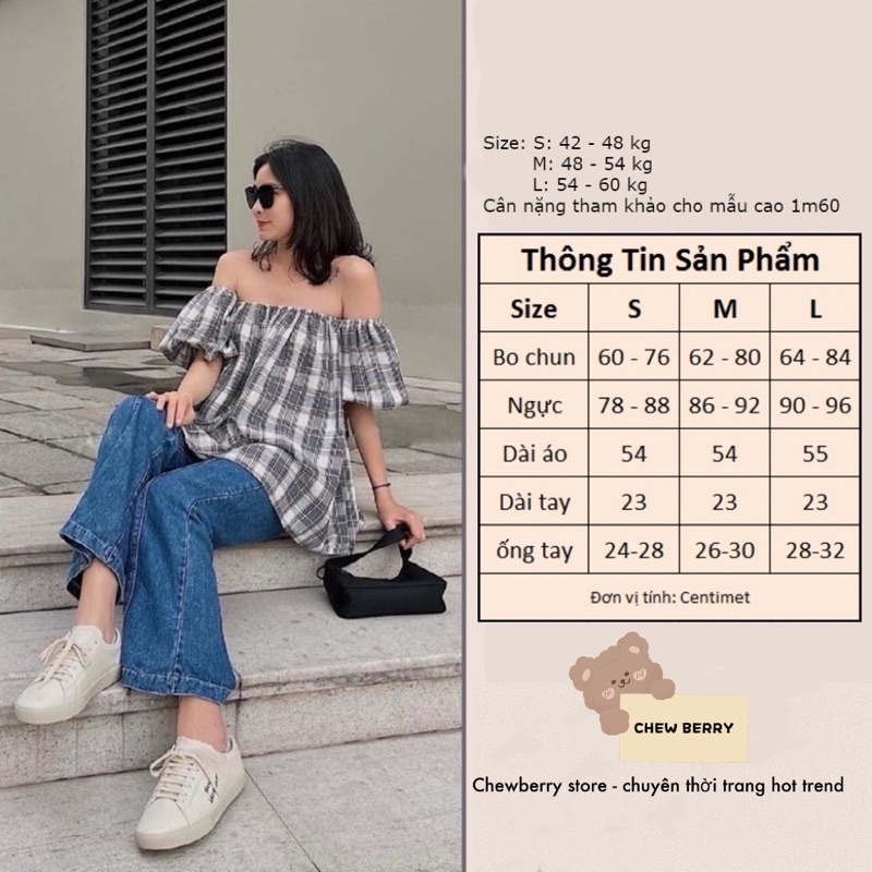 Áo trễ vai xếp ly ngực , áo babydoll đẹp bèo tay bồng rộng dễ thương.