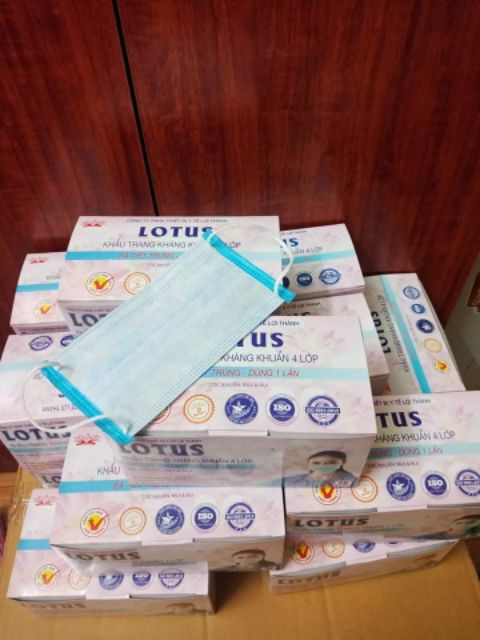 Hộp khẩu trang xanh 50 cái