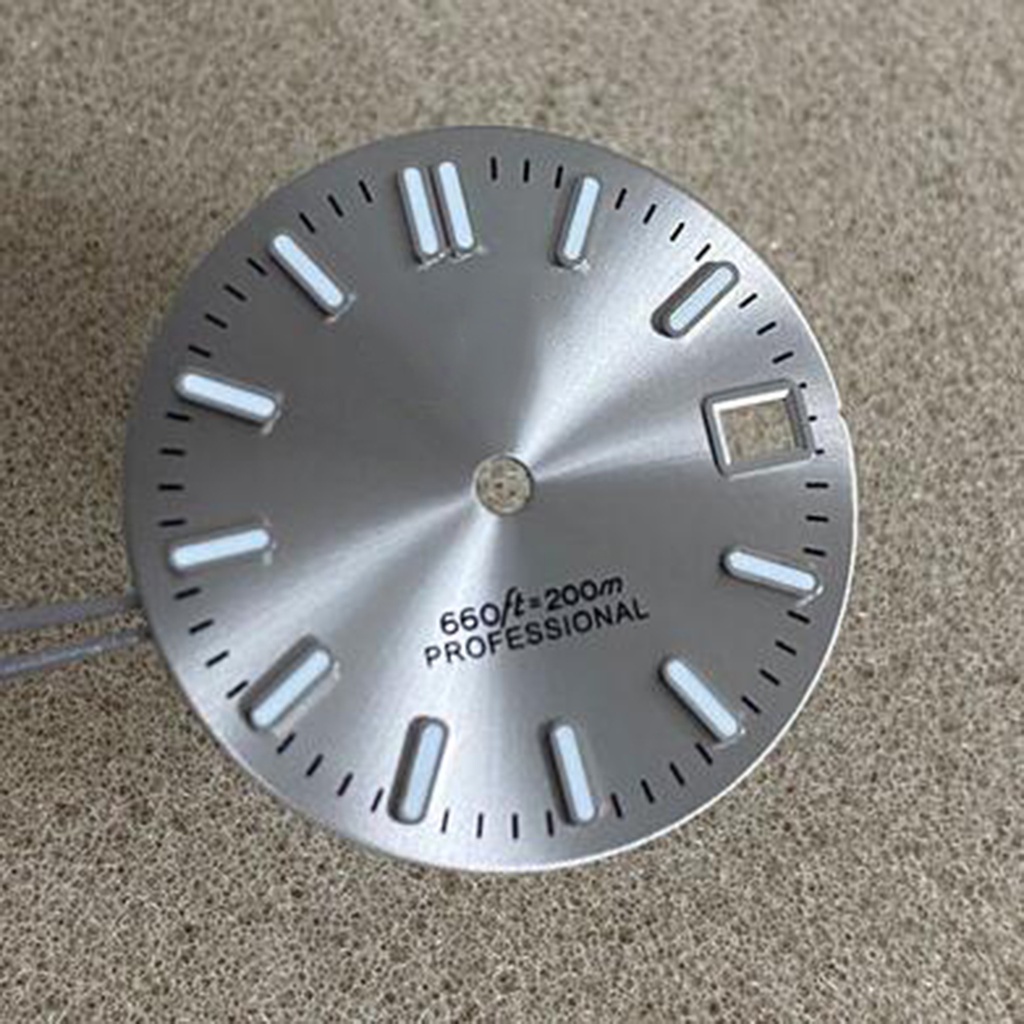 Strip Nail Modified Watch Dial Green Luminous for NH35 / 4R / 7S Movement